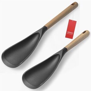VOVOLY Cooking Spoon for Nonstick Cookingwares, Silicone Spoon Spoons